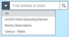 List of geocoding services and searchable layers List of geocoding services and searchable layers